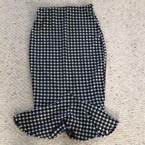 Large Black and White Skirt